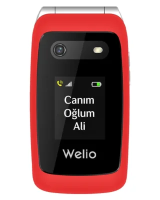 T310 4G Flip Tuşlu Cep Telefonu Kırmızı